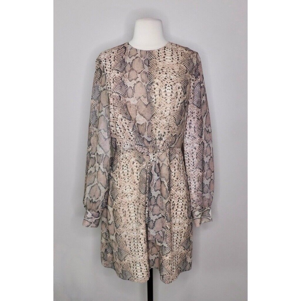 Anthropologie HUTCH Snakeskin Print Dress Snake Animal Reptile ~ Size 6